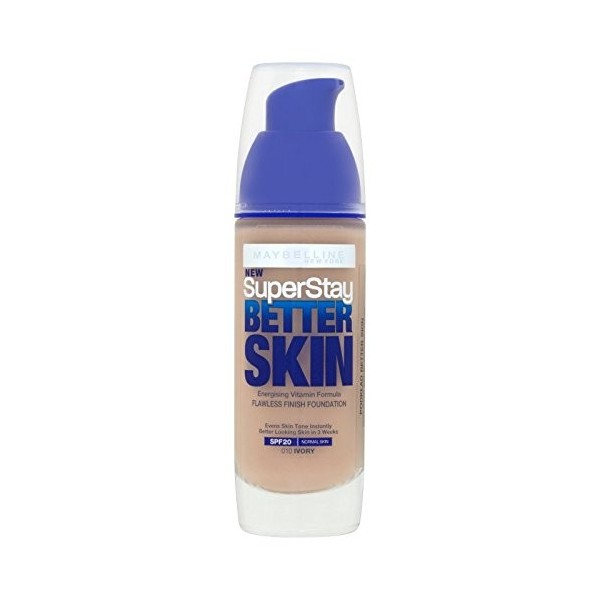 3 x Maybelline Superstay Better Skin Transforming Foundation - 010 Ivory