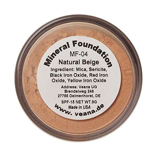 Veana Minérale Line Foundation - Beige Naturel, 1 Pack 1 X 9 G 