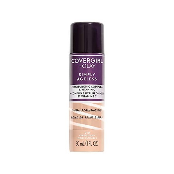 COVERGIRL Simply Ageless 3-in-1 Liquid Foundation - Classic Ivory 210