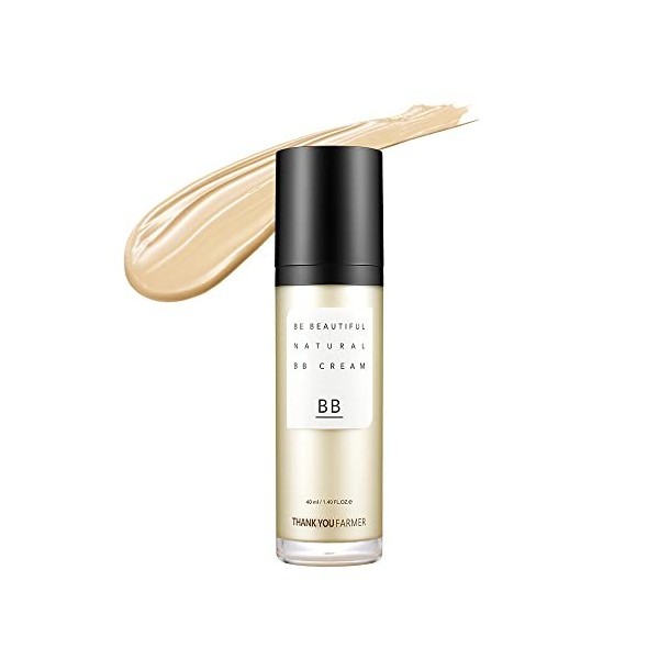 THANKYOU FARMER Be Beautiful Natural BB Cream SPF30+ PA++ | Natural Glow Makeup | 1.40 Fl Oz 40ml 