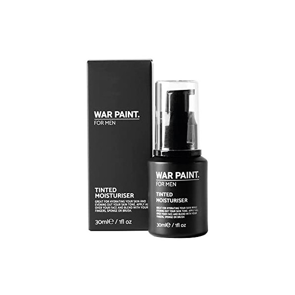 War Paint For Men Fond de teint hydratant et léger pour le visage – Végétalien et sans cruauté envers les animaux – Maquillag