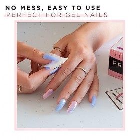 AIRRE Prep & Shine Lingettes à Ongle - x 240 I 3en1 Gel UV/LED, Préparation Vernis et Faux Ongles I Lingettes Dissolvantes Dé