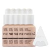 Glamza Phoera Foundation Kit de maquillage à couverture complète – Contrôle de lhuile longue durée 24 heures – Crème anticer