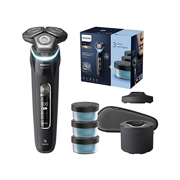 Philips Shaver Série 9000, Rasoir Électrique Humide et Sec avec SkinIQ Technologie Modèle S9986/63 