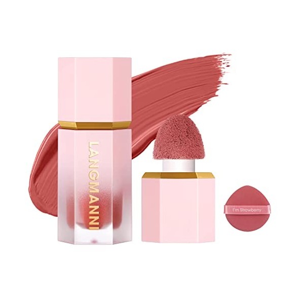 Blush Liquide, Natural Effet Fards à Joues Liquid, Liquid Blush Gel Crème,Maquillage Blush Liquide en Gel Pour Les Joues, Rar