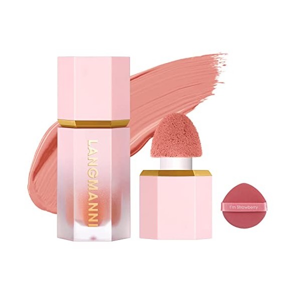 Blush Liquide, Natural Effet Fards à Joues Liquid, Liquid Blush Gel Crème,Maquillage Blush Liquide en Gel Pour Les Joues, Rar