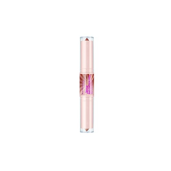 Rimmel - Illuminateur Insta Duo Contour Stick - Stick contouring - Scuplte et Illumine - 200 Medium - 8gr