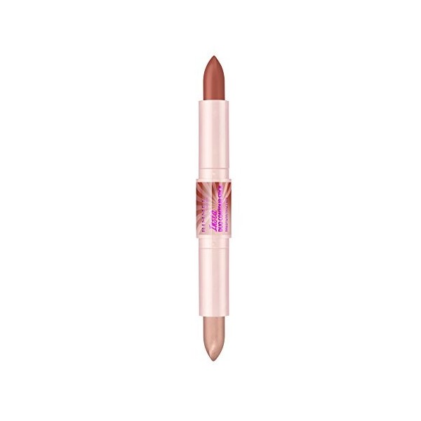 Rimmel - Illuminateur Insta Duo Contour Stick - Stick contouring - Scuplte et Illumine - 200 Medium - 8gr