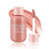 Boobeen Blush liquide naturel, Blush visage pour les joues, Blusher crème liquide en mousse de velours, Blush hydratant et du