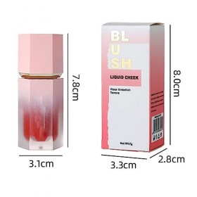 Blush Crème Léger,Imperméable Fards à Joues Liquid,Blush Liquide pour les Joues,Maquillage Blush Crème Doux,Blush Crème Liqui