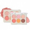 6 couleurs palette blush mat, teint naturel longue durée blush facial, highlighter blush palette, professionnel maquillage vi