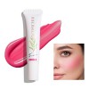 LACOMCHIR Dewy Cheek Tint Fard à Joues Liquide Blush Creme Maquillage Hydratant Apesanteur Longue Durée Respirant Sans Cruaut