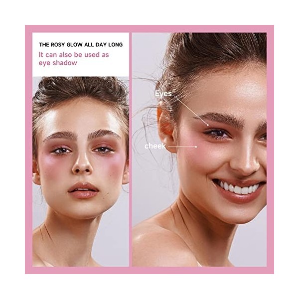 Liquid Blush, Fard À Joues Couleur, Huile Fard À Joues LiquiÀ Changement Couleur Température, Multi Use Liquid Blush Waterpro