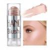 YO-HAPPY Cheek Blusher Shimmer Blush Stick Visage Maquillage Surligneur Bronzer Crème