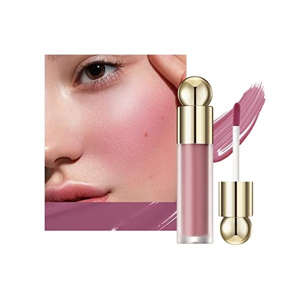 Blush Liquide, Blush Maquillage Fard À Joues Imperméable de longue durée, Lightweight Cream Blush Stick Blush Liquide Maquill