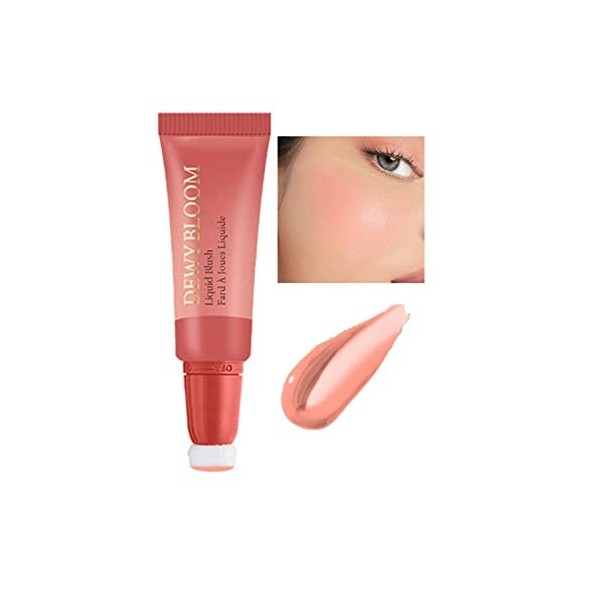 Ofanyia Blush Beauty Wand, Liquid Face Blusher Stick with Cushion Applicator, Silky Smooth Lightweight Blendable Blush Beauty