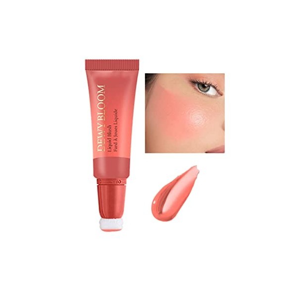 Ofanyia Blush Beauty Wand, Liquid Face Blusher Stick with Cushion Applicator, Silky Smooth Lightweight Blendable Blush Beauty