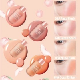 Liquid blush Matte, léger et respirant, aspect naturel, visage crème blush joues, un cadeau idéal pour les femmes Liquid blus