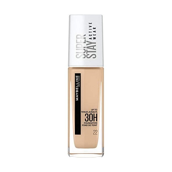 Maybelline New-York - Fond de Teint Liquide Longue Tenue, Sans Transfert, Haute Couvrance - Superstay Active Wear 30h - Teint