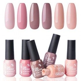 Gellen Jelly Vernis Semi Permanent Vernis Gel Vernis Soak Off Gel Polish 6PCS Manucure Lot Candy Coloré