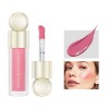 zalati Fard à Joues Liquide 7.5ml Fard à joues crème Soft Cheek Color Imperméable Longue Durée pour Yeux Visage Lèvres - Rose