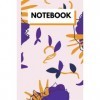Notebook: Cute Dark purple and Orange lavender blush