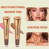 Stick Contouring Visage+Blush Stick, Liquide Makeup Stick, Contouring Maquillage Blush Liquide, BâTon Surligneur Blush, Fard 