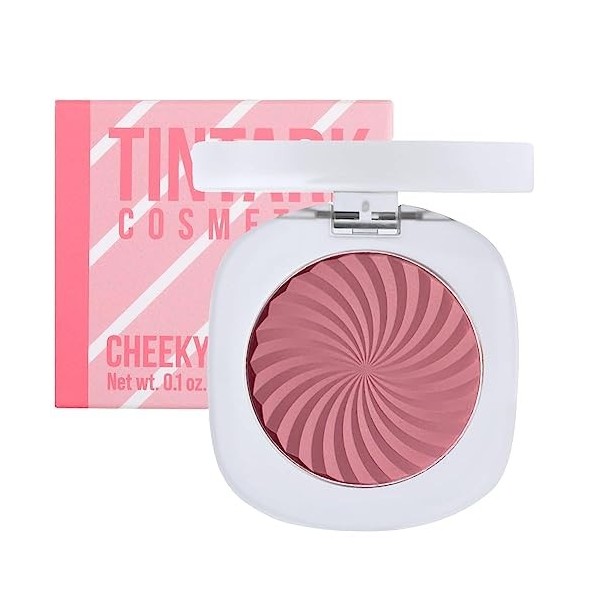 TINTARK Cheeky blush creme poudre, fard a joue blush maquillage makeup palette, Végétarien, sans cruauté et sans talc 01 MOR