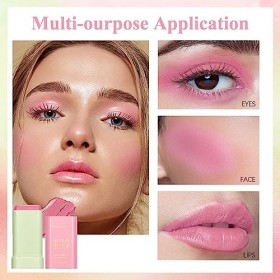 Blush Stick 1PCS Hydratant Teinté Creamy Solide Polyvalent Bâton De Fard à Joues Résistant à Leau Peut être Utilisé Pour Les