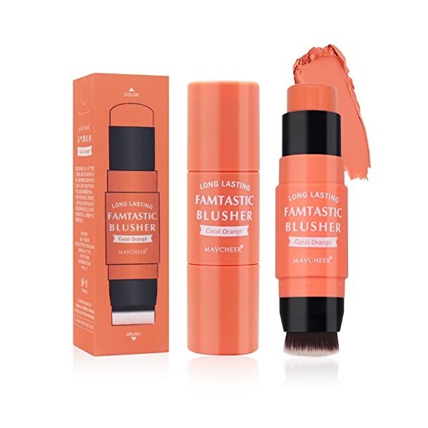 Bâton de Blush pour Les Joues, Bâton de Fard à Joues crème imperméable, Bâton de Fard à Joues au Lait, Hydratation longue dur