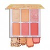 Boobeen Blush Poudre Palette Maquillage Visage Poudre Palette Fards à Joues Crème Palette Contour Bronzer Poudre