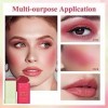 Blush Stick 1PCS Hydratant Teinté Creamy Solide Polyvalent Bâton De Fard à Joues Résistant à Leau Peut être Utilisé Pour Les