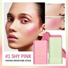 Multi-usage Maquillage Visage Blush Stick - Hydratant solide Teinté Beauté | Imperméable à l’eau Natural Nude Makeup Blush po