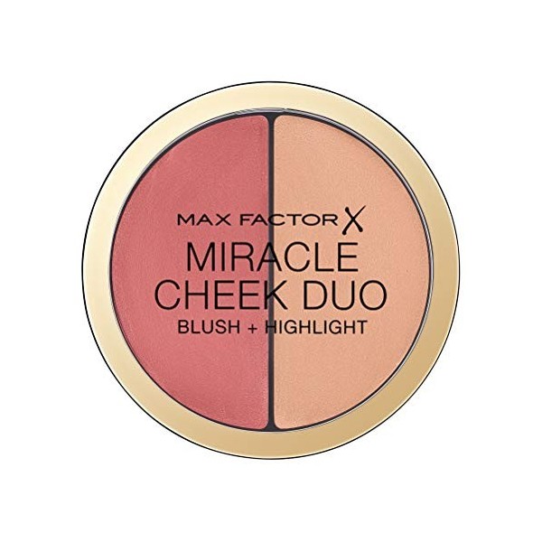 Max Factor Miracle Cheek Duo, 20 Marron Pêche et Champagne 11 g