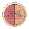 Max Factor Miracle Cheek Duo, 20 Marron Pêche et Champagne 11 g