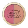 Max Factor Miracle Cheek Duo, 20 Marron Pêche et Champagne 11 g