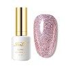 Imtiti Gel Vernis à Ongles,1 pièce, vernis à ongles gel rose néon clair, vernis à ongles en gel Soak Off, Nail Art Manicure S