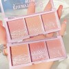 Palette blush 3 ombres, Palette blush et poudre fluorescente luminescente, Palette bronze et blush, blush, blush durable et b