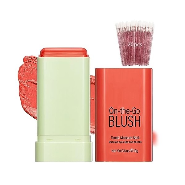 Pixi Blush Stick, Bâton Blush Effet Fards à Joues, Fard à Joue Blush Waterproof Milk Blush Maquillage Blush, 3 in 1 Cream Bât