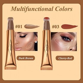 Contouring Maquillage Blush Liquide Highlighter 2 Couleur Maquillage Contouring Stick Blush Stick Crème Bronzer Stick Illumin