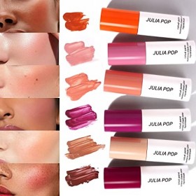 Matte Liquid Cream blush Cosmetics texture légère - mousse de velours texture respirante, rouge brillant, look naturel № 01 