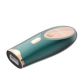 DAM T34 Épilateur IPL à lumière pulsée Fonction photothérapie rouge/bleu/vert. 16 x 4 x 17 cm. Couleur : vert foncé