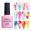 AIMEILI Soak Off UV LED Vernis à Ongles Gel Semi-Permanent Blossom Gel Polish - Clear Blooming 10ml