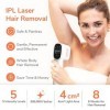 MORKOS Épilateur Lumière Pulsée, 999,999 Flashs Épilateur Laser IPL Appareil Lumière Pulsee, 2 Modes et 5 Niveaux Dénergie I