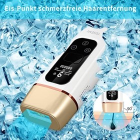 Appareil dépilation IPL avec système de refroidissement à glace, Yosemy Appareil dépilation sans douleur Appareil dépilati