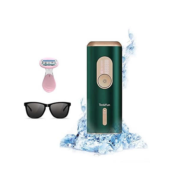 TookFun IPL Épilateur de Lumière Pulsée, Systèmes dépilation au Laser Indolore, Dispositif dépilation pour Bikini, Jambes, 