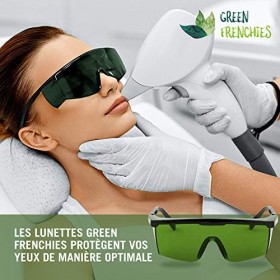 G.F. Lunettes Anti Lumiere Pulsée - Lunettes de Protection IPL, Protege contre la Lumière Pulsée, Sac-étui Offert, Indispensa