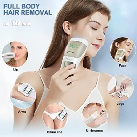 Hatteker Sapphire Freezing Point Épilateur à lumière pulsée pour le corps, le visage et la précision