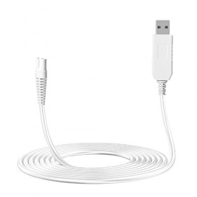 MEROM Câble dalimentation USB 12 V pour épilateur - Compatible avec Braun Silk-épil 9 Flex épil 9 Silk-épil 5 épil 7 - Câble