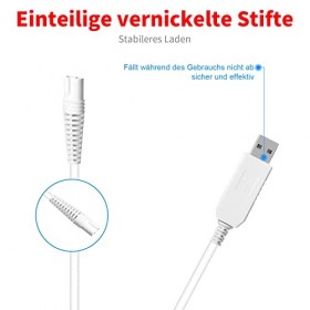 MEROM Câble dalimentation USB 12 V pour épilateur - Compatible avec Braun Silk-épil 9 Flex épil 9 Silk-épil 5 épil 7 - Câble